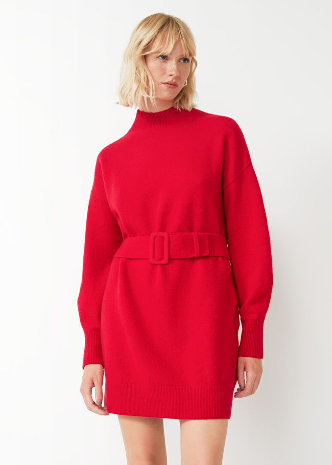 Belted Mini Knit Dress | & Other Stories US