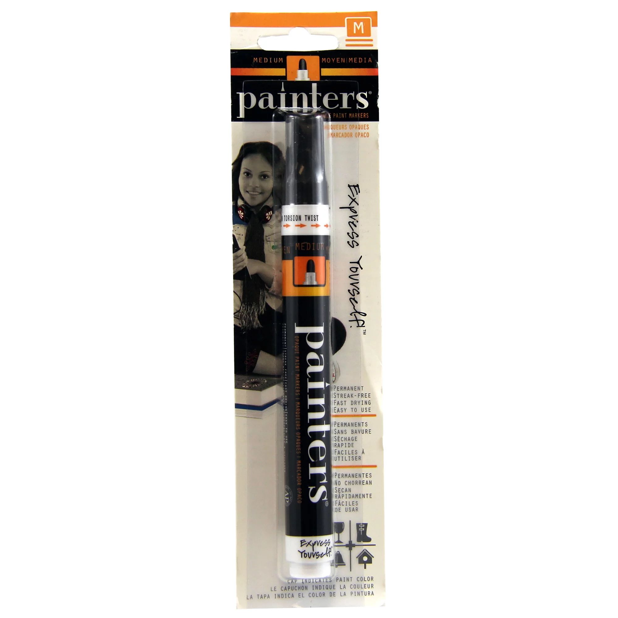 Painters Medium Point Black Permanent Paint Pen, 1 Each - Walmart.com | Walmart (US)