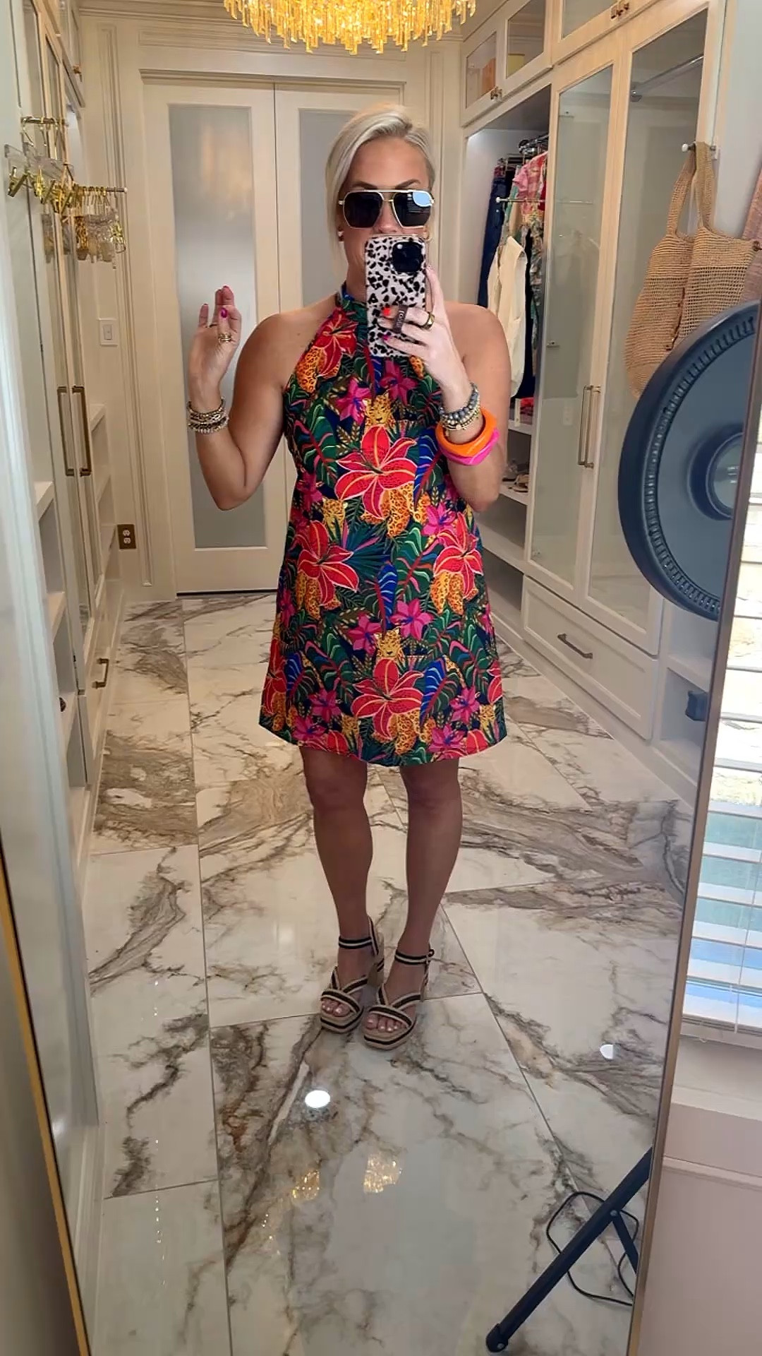 The cutest print for summer vacation or any occasion, wearing size small 