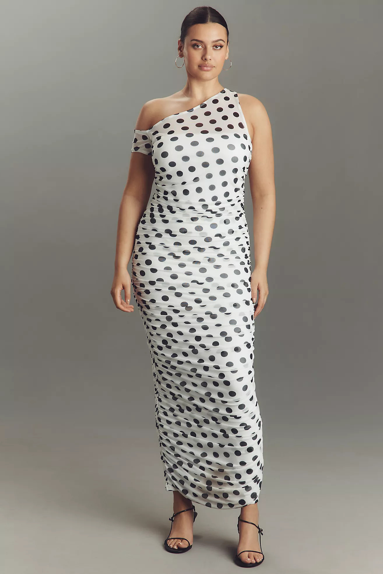 AFRM Biona Plus Slim Mesh Maxi Dress | Anthropologie (US)