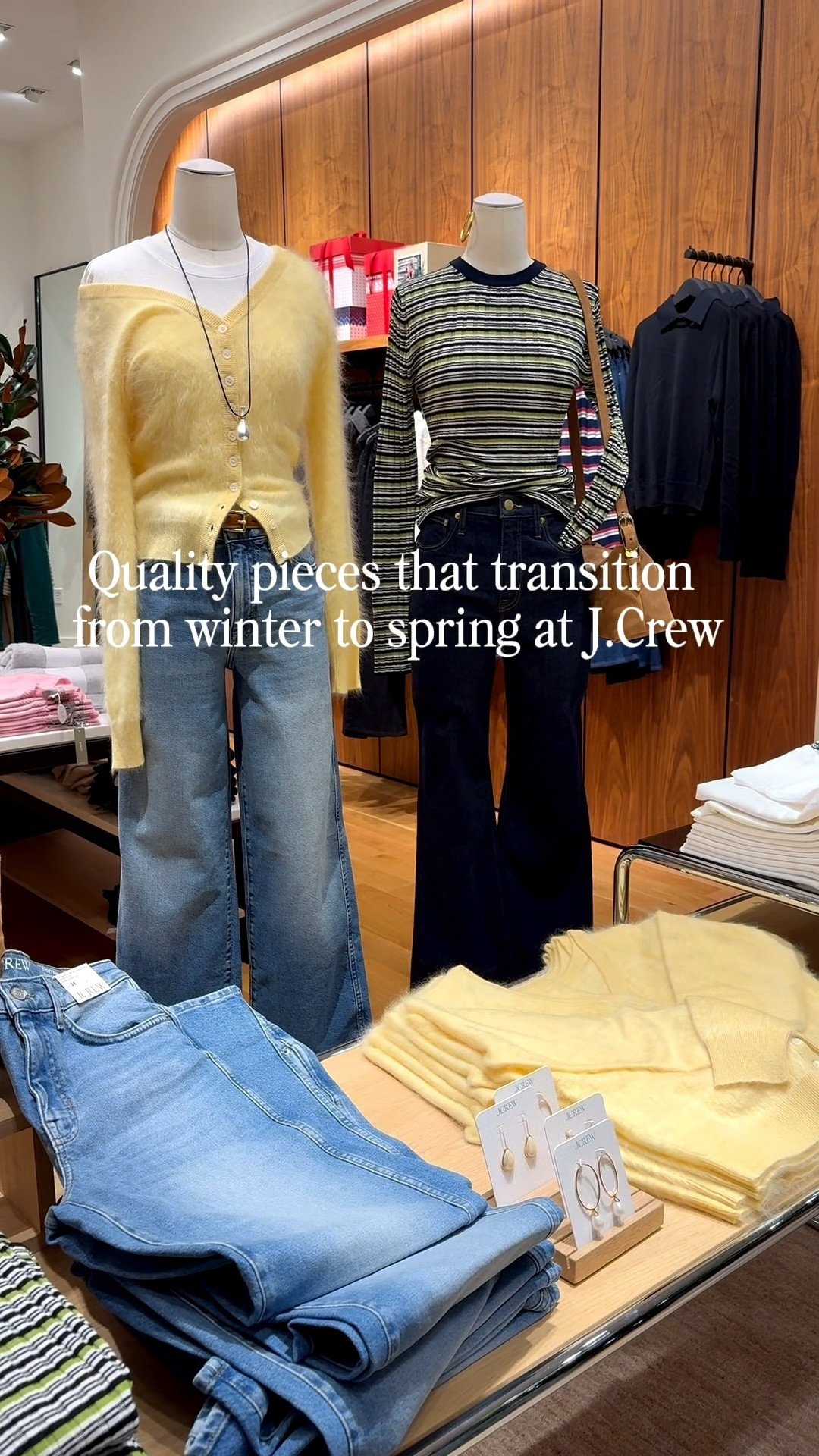 Quality pieces that seamlessly transition from winter to spring at J.Crew. I’m 5’9”, size M or 8-10 top, size L or 12 bottoms, for reference. Everything on sale is an extra 40% off right now! 

#LTKSeasonal #LTKMidsize #LTKSaleAlert