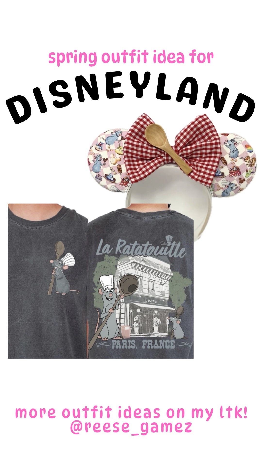 disney outfit, disneyland outfit, disney outfits, disneyland outfits, ratatouille outfit, remy outfit, mickey ears, minnie ears

#LTKSeasonal #LTKTravel #LTKootd
