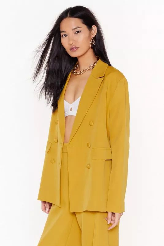 Boxy Oversized Button Up Blazer | Nasty Gal (US)