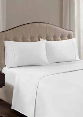 Madison Park 1500 Thread Count Cotton Rich Sheet Set, White, King | Belk