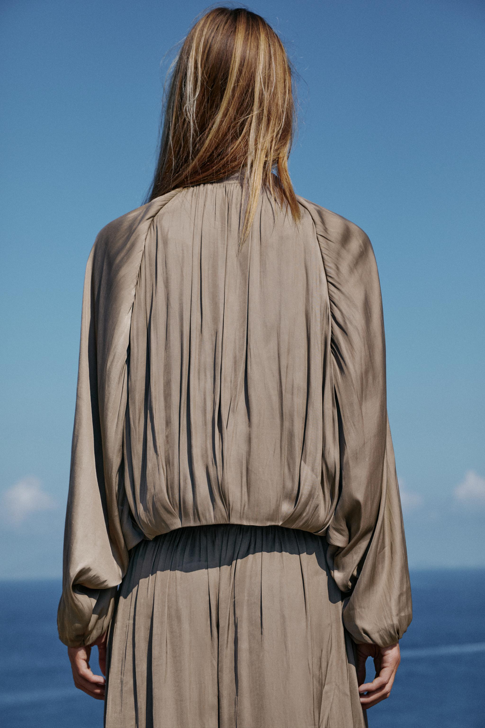 SATIN BOMBER JACKET | Zara US