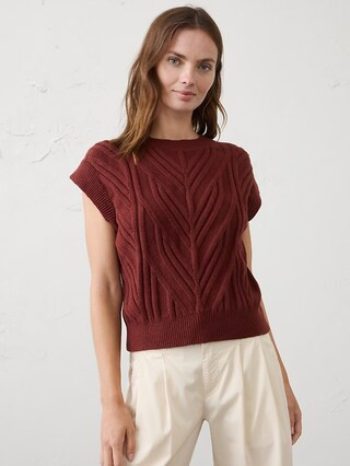 Perfectly Soft Cable Vest | Banana Republic Factory