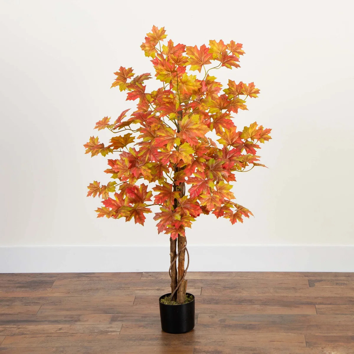 Autumn Deluxe Maple Artificial Fall Tree | Wayfair North America