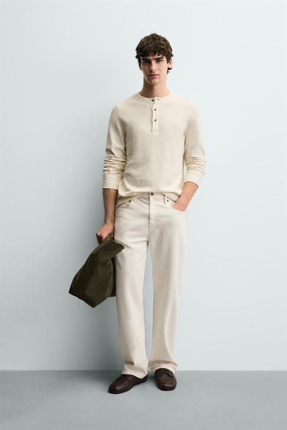 RIBBED STRUCTURE T-SHIRT | Zara US