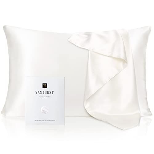 YANIBEST Silk Pillowcase for Hair and Skin 22 Momme 600 Thread Count 100% Mulberry Silk Bed Pillo... | Amazon (US)