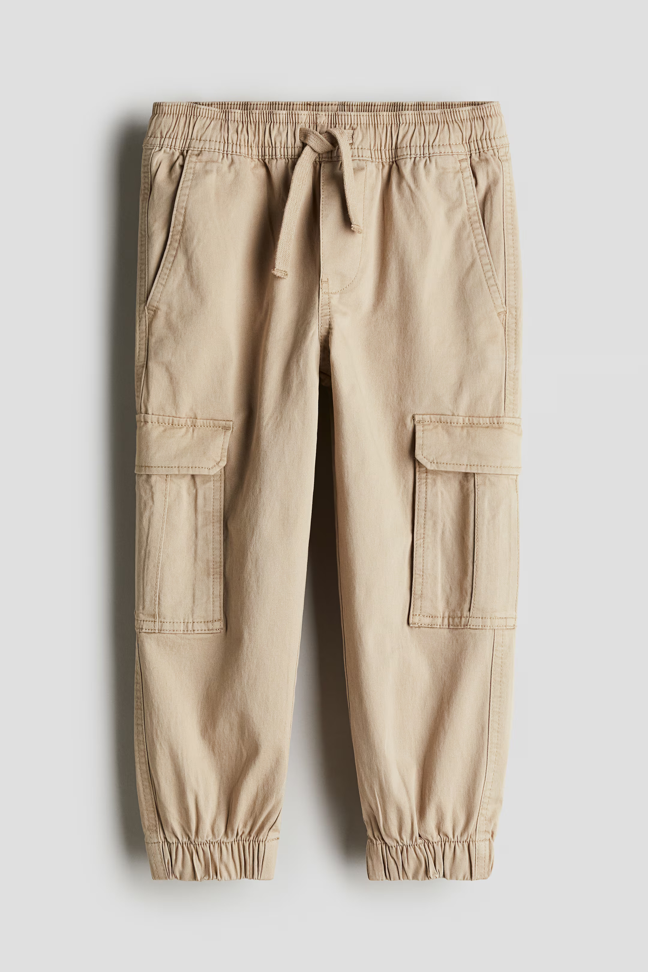 Cargo Pants - Regular waist - Long - Light beige - Kids | H&M US | H&M (US + CA)