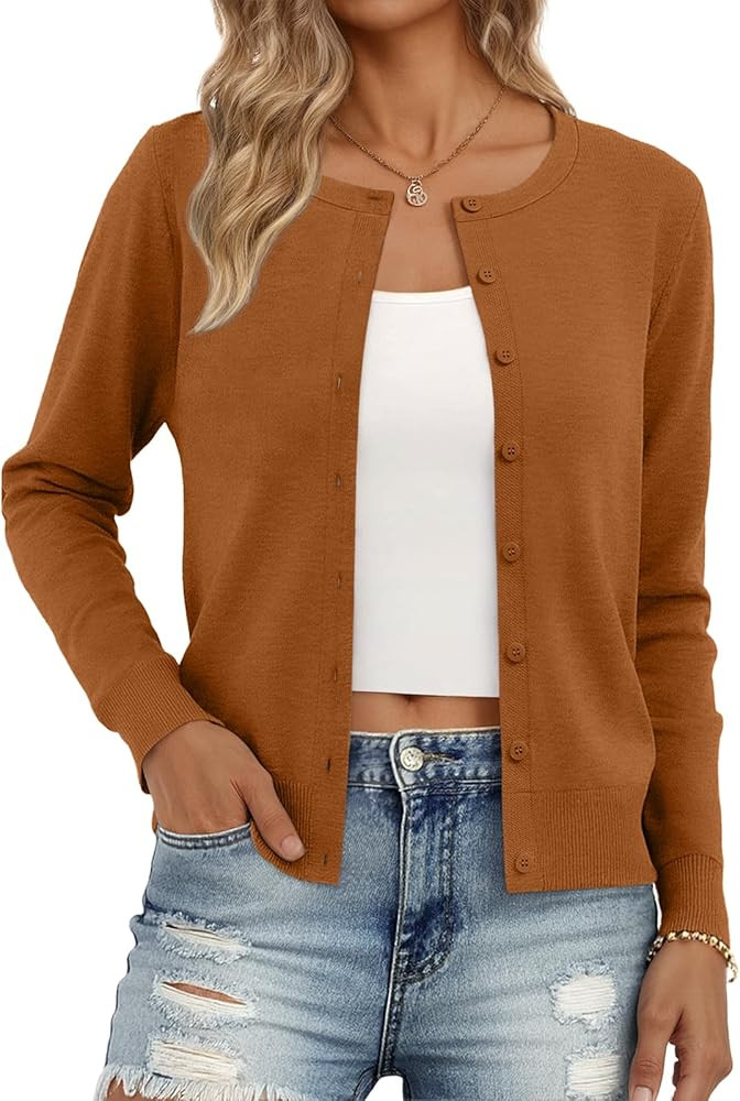 Trendy Queen Lightweight Cardigan Sweaters for Women | Amazon (US)