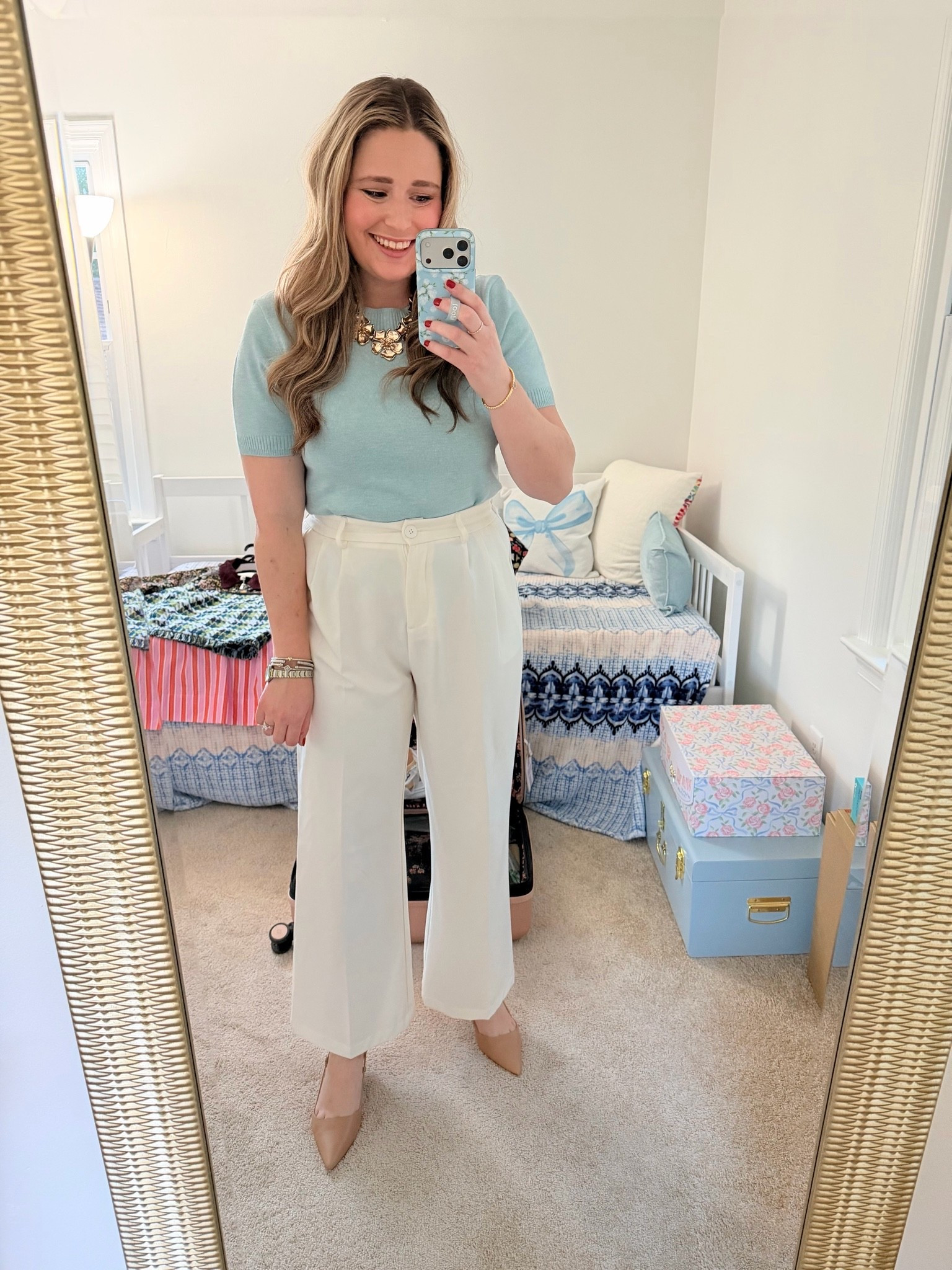 Work Outfit || Workwear || White and Blue Outfit || Amazon Workwear || Business Attire

#LTKMidsize #LTKWorkwear #LTKootd