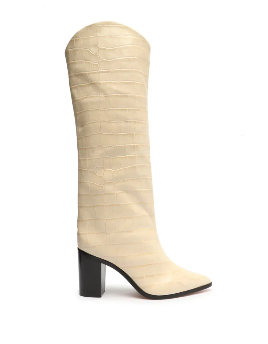 Maryana Block Heel Boot Eggshell / 9 | Refinery