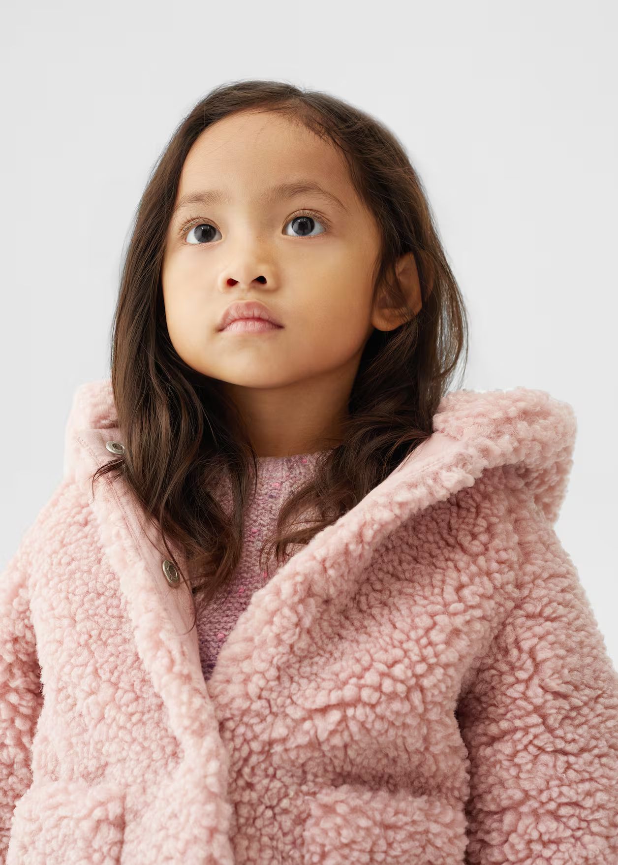 Wool coat with fur collar  -  Girls | Mango Kids USA | MANGO (US)