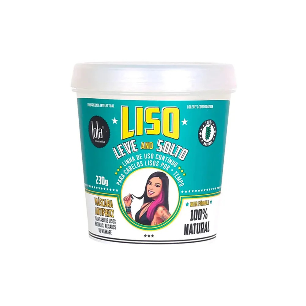 Kit Lola Cosmetics Hidratação Liso, Leve and Solto  - Shampoo 250 ml + Máscara Antifrizz 230 g | Amobeleza (BR)