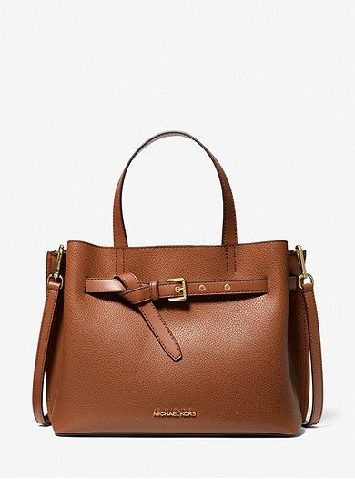 Emilia Large Pebbled Leather Satchel | Michael Kors US