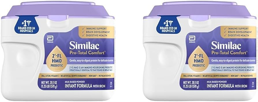 Similac Pro-Total Comfort Infant Formula With Iron, Gentle, Easy-to-Digest Formula, With 2'-FL HM... | Amazon (US)