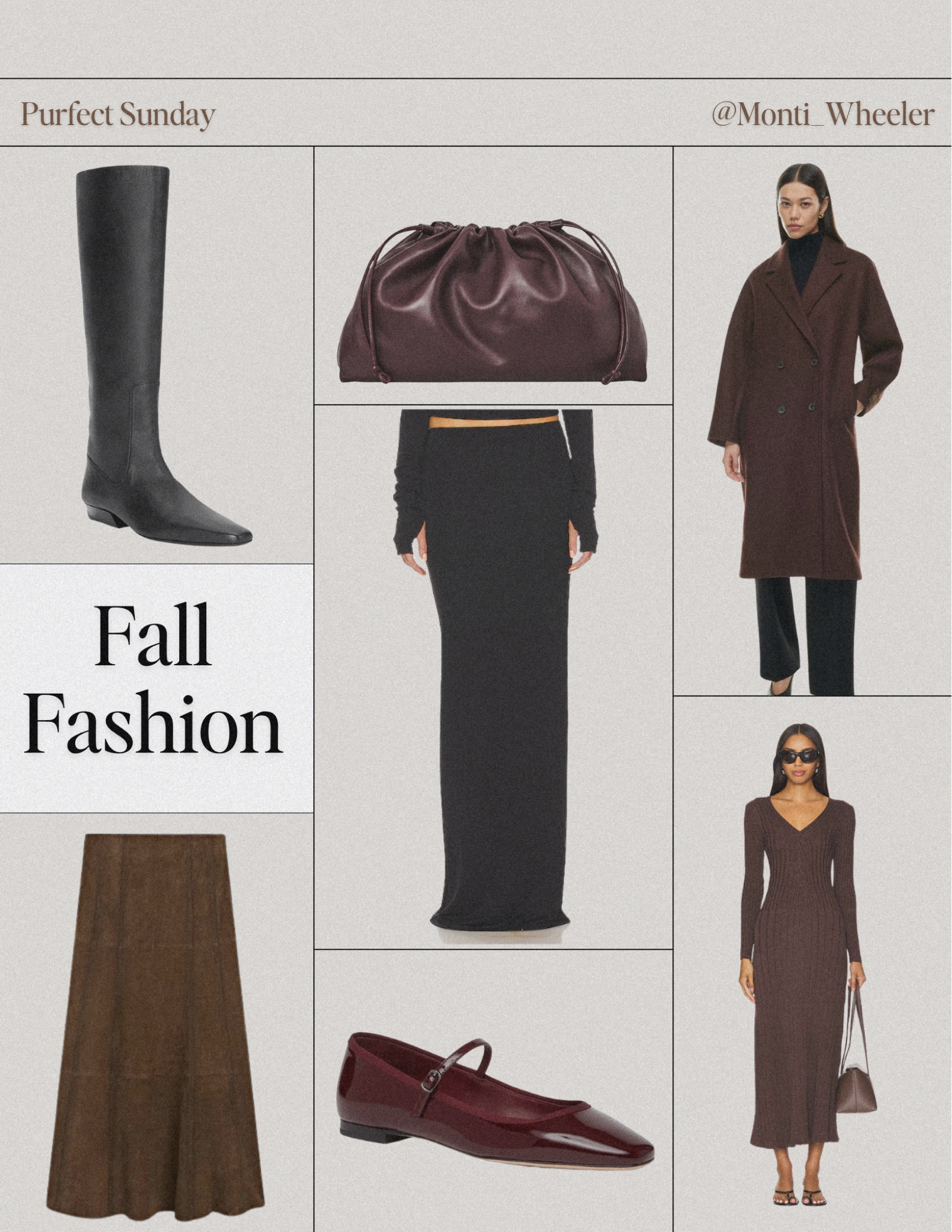 Fall outfit inspiration. 

Burgundy handbag, chocolate brown wool coat, suede skirt, leather boots, knee high boots, ballet flats 

#LTKWorkwear #LTKItBag #LTKStyleTip
