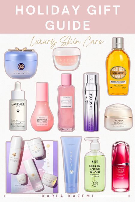 Holiday Gift Guide full of luxury skin care! The perfect gift for the person who has everything and anyone who’s wanting to change up their skin care regimen🫶