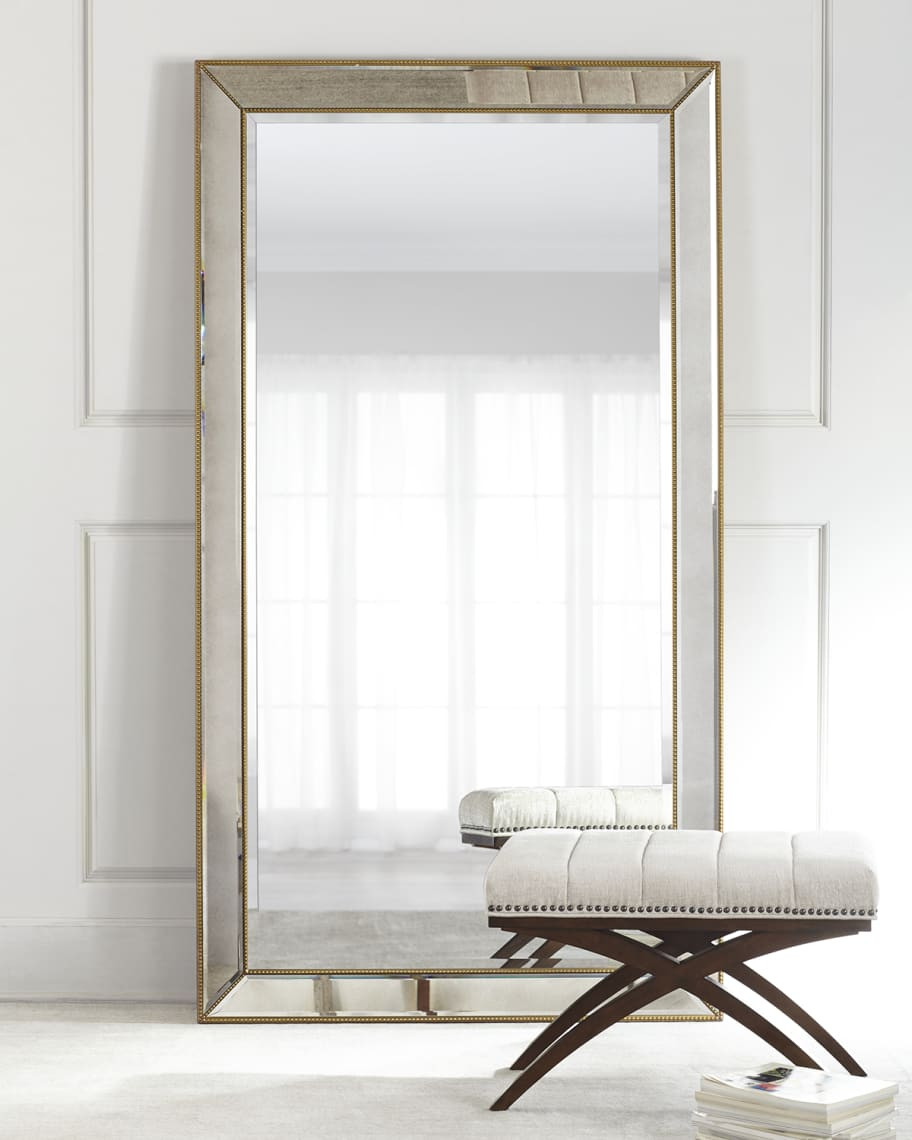 Aldina Beaded Floor Mirror | Horchow