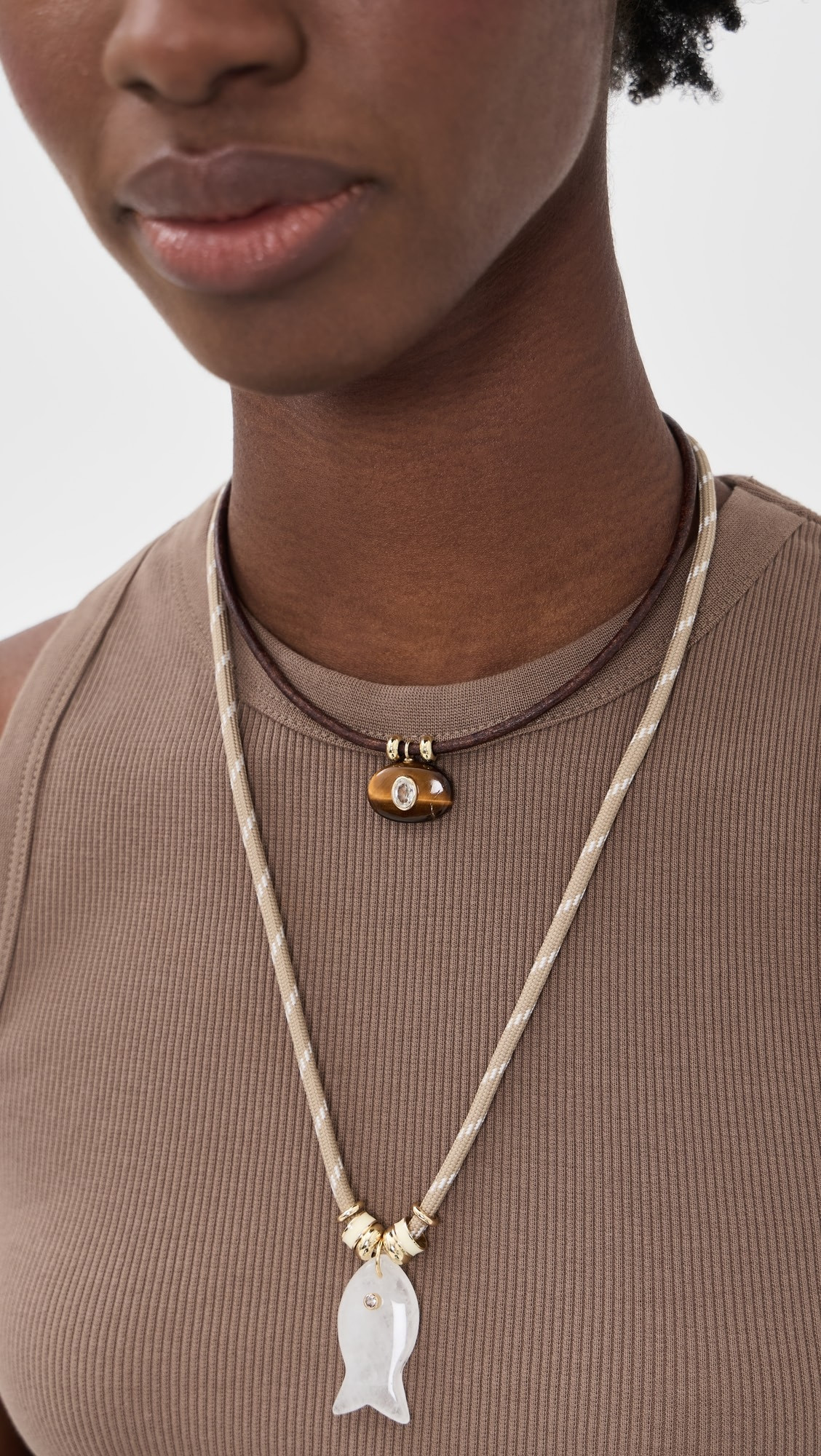 Tiger's Eye Horizontal Treasure Necklace | Shopbop