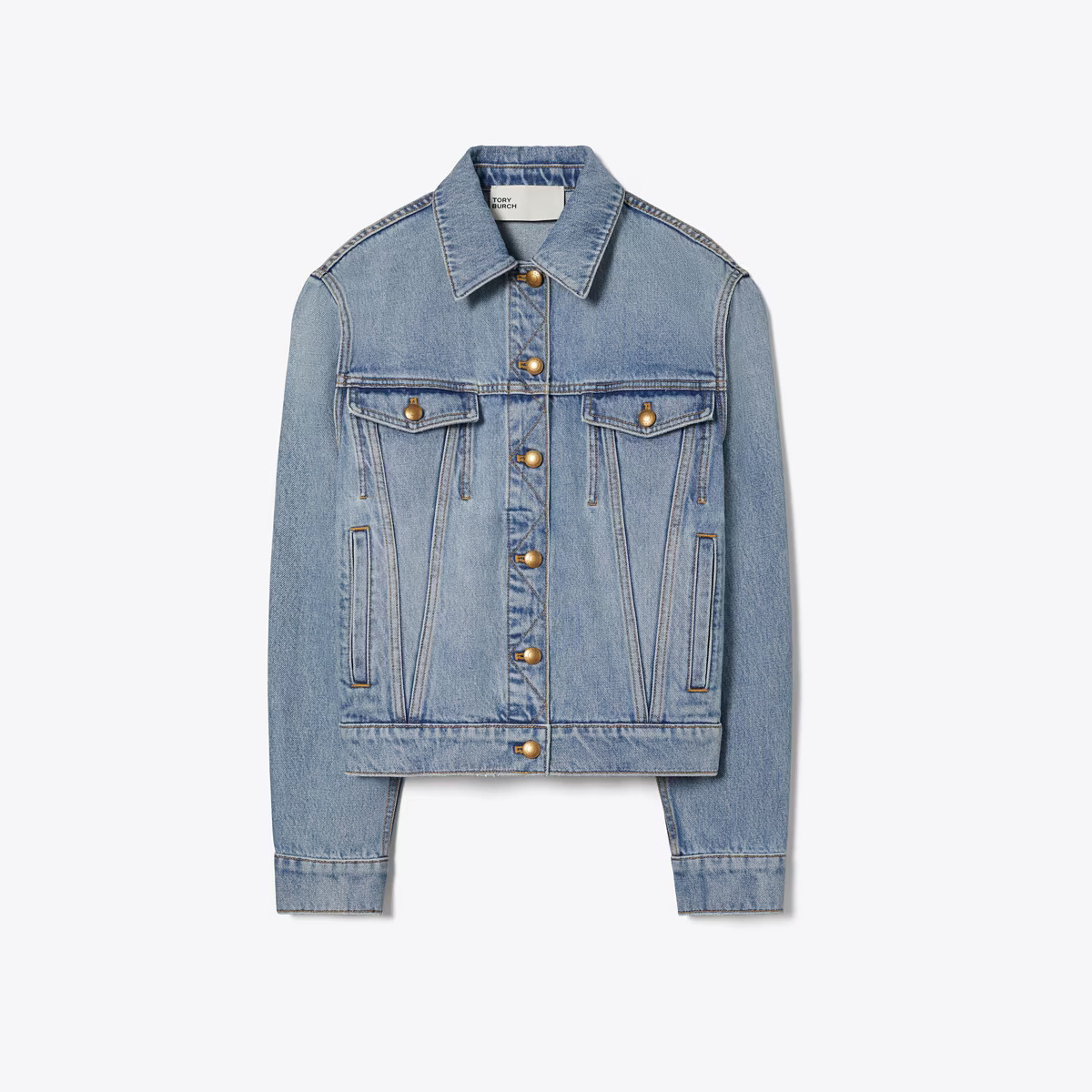 Denim Jacket with Pockets: Women's Designer Jackets | Tory Burch | Tory Burch (US)