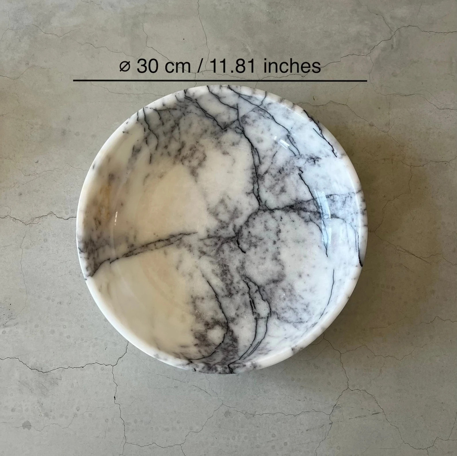 Lilac Marble Bowl Centerpiece Decorative Kitchen Salad Bowl Dining Table Decor Accent Piece Perfe... | Etsy (US)