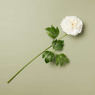 White Peony Artificial Stem - Hearth & Hand™ with Magnolia | Target