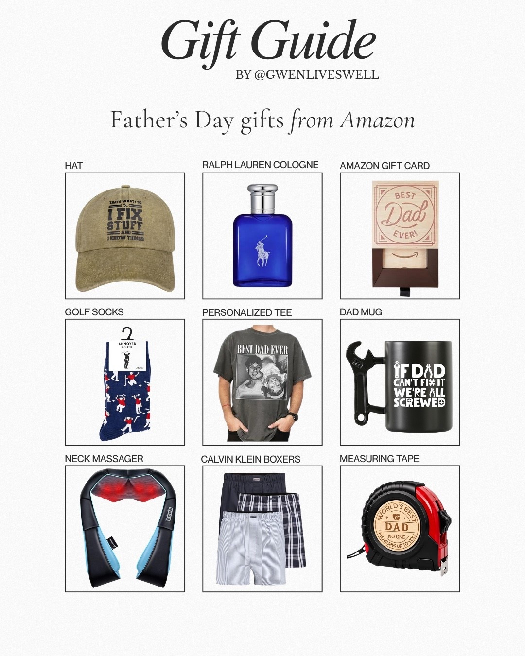 Easy Father’s Day gifts from Amazon that arrive fast and won’t disappoint. 🎁 

These Amazon finds are practical, fun, and dad-approved—from personalized gifts to everyday favorites. 💙

#AmazonFinds #FathersDayGifts #LTKGiftGuide

#LTKMens