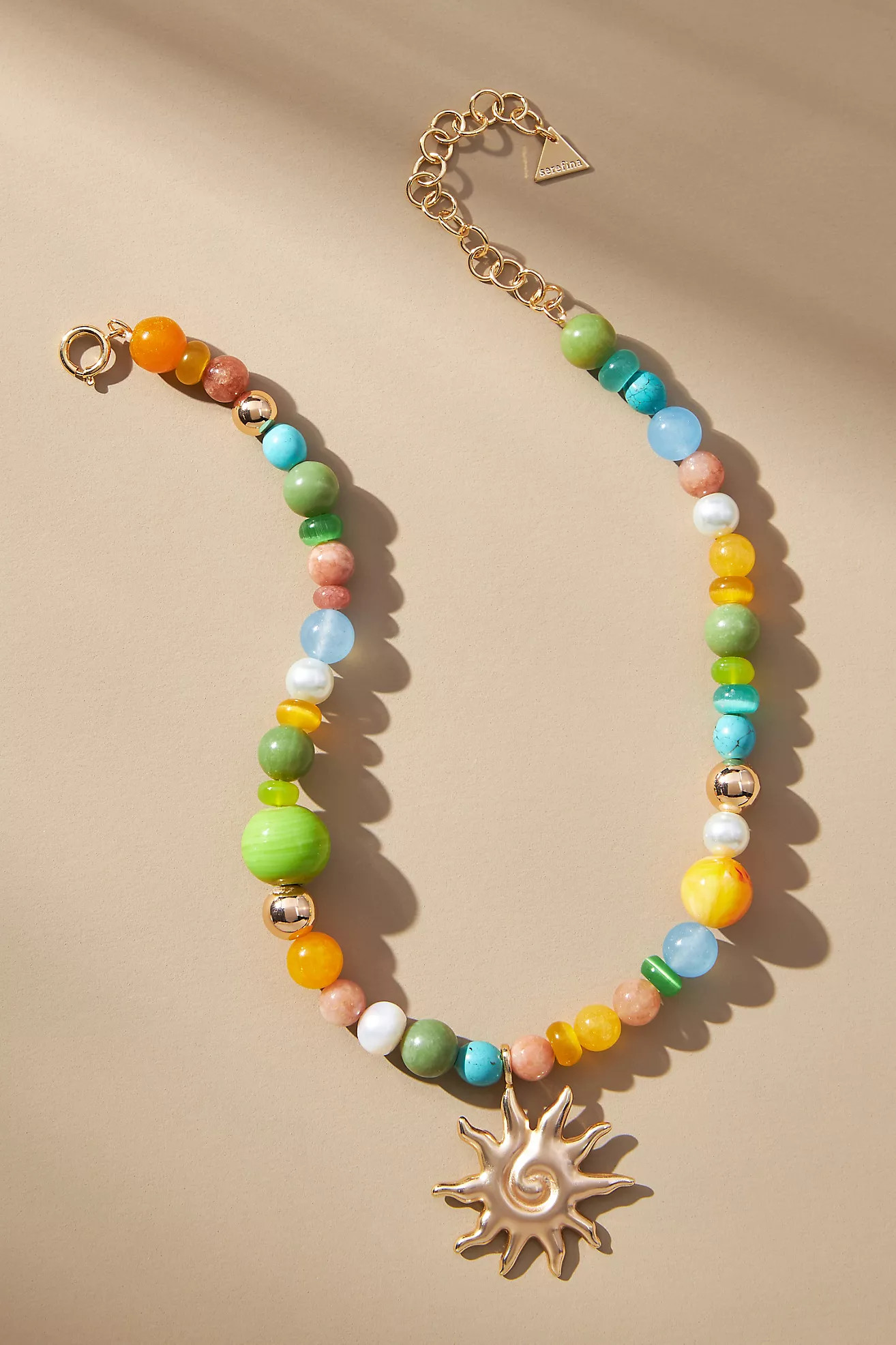 Beaded Icon Charm Necklace | Anthropologie (US)