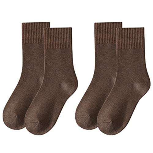 Lomitract Mini Crew Quarter Socks Women: Above Ankle High, Bamboo Long Dress Sock, Cotton Tall Sox, Mid Calf Length, Suit for Short Boot, Brown Coffee | Amazon (US)