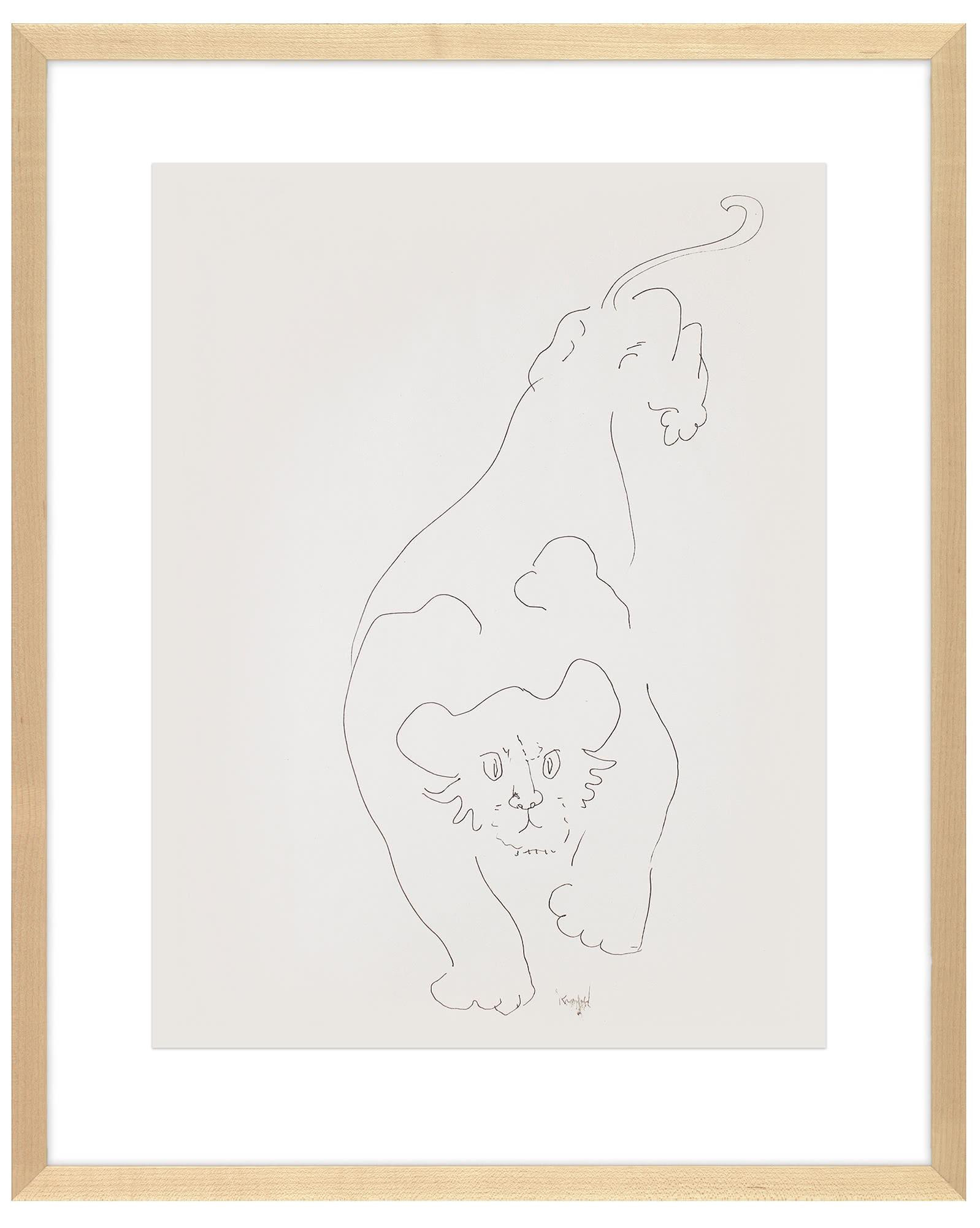 Kalahari Vintage Lioness by Morris Kronfeld | Serena and Lily