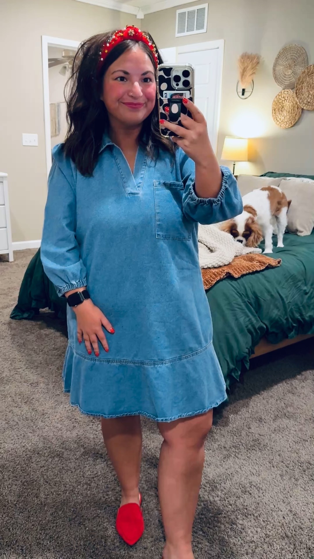 mules: fit true to size // wearing a 5
denim dress: fits true to size // wearing a large 

 

#LTKHoliday #LTKSeasonal #LTKFindsUnder50