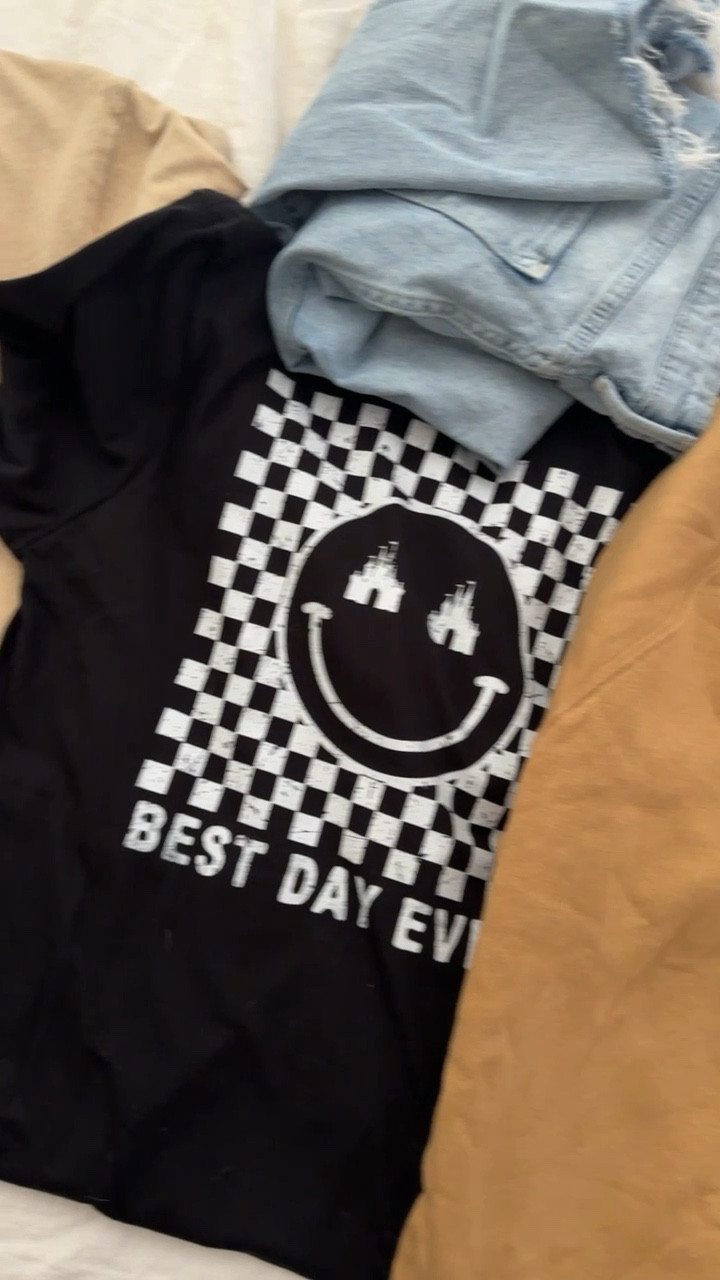 Neutral Disney t shirts for Disney world! The smilie face tee even comes with matching littles! Use code THANKYOU for 10% off!

#LTKFind #LTKfamily #LTKunder50