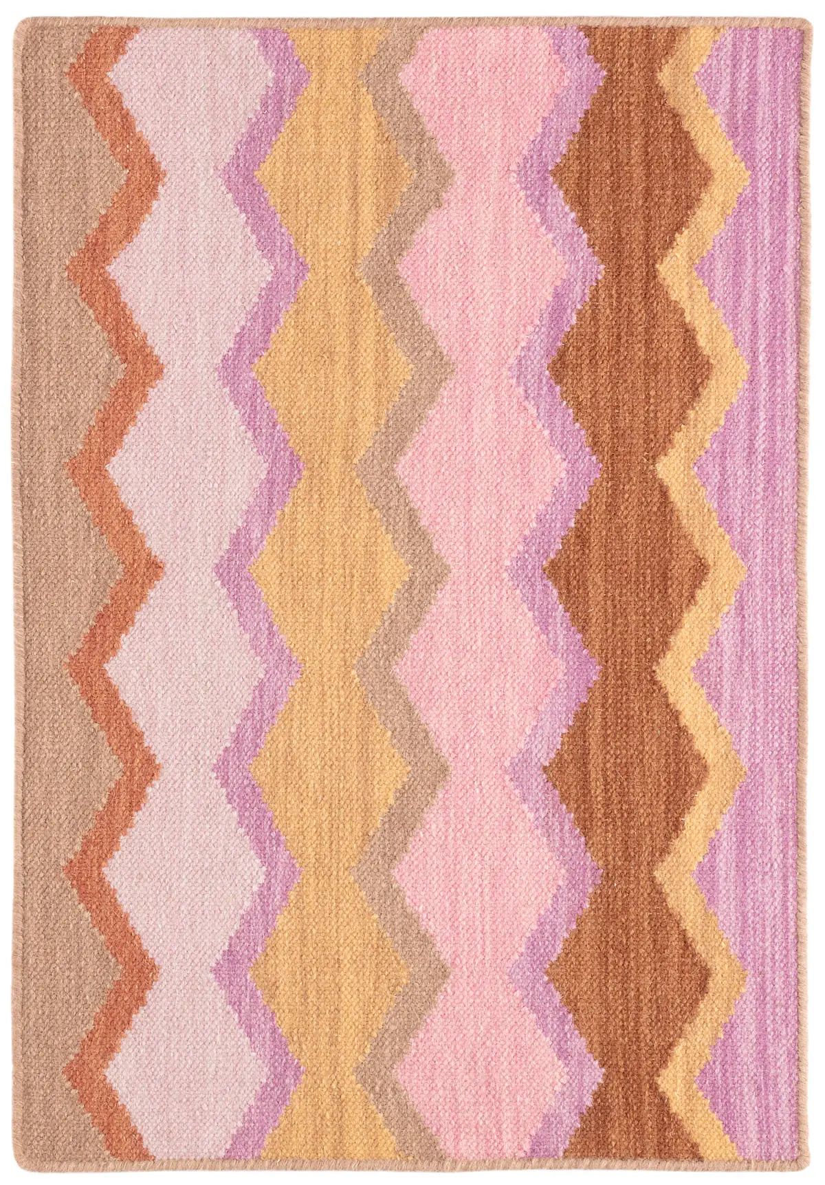 New! Safety Net Spice Woven Wool Rug | Annie Selke