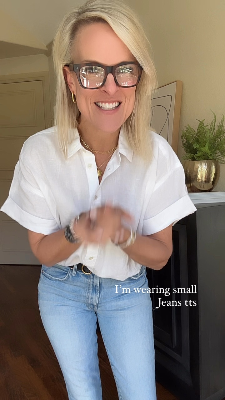 Included in the annual spring sale event at JCREW

Was $98 now $60!! 

You can’t beat this white linen button up top. I am wearing small. Comes in 6 colors. Paired with my favorite cut of mother denim, they fit true to size.

And my favorite lifestyle sneakers - veja 

#LTKstyletip #LTKover40 #LTKsalealert