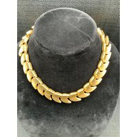 Modern Gold Statement Collar Necklace Chunky Fashion Jewelry, Women's Accessories, Unique Jewelry | Etsy (US)