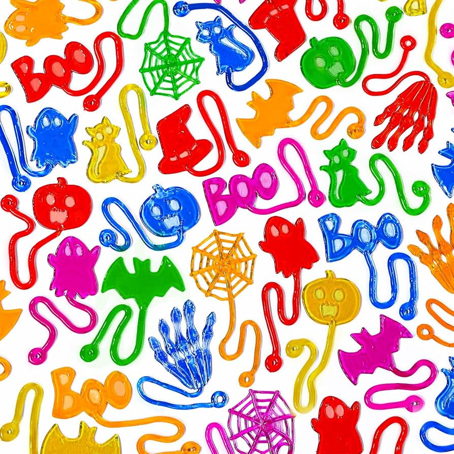 Vellibring 48 PCS Halloween Sticky Hands Party Favors for Kids Stretchy Sticky Toys Bulk for Hall... | Amazon (US)