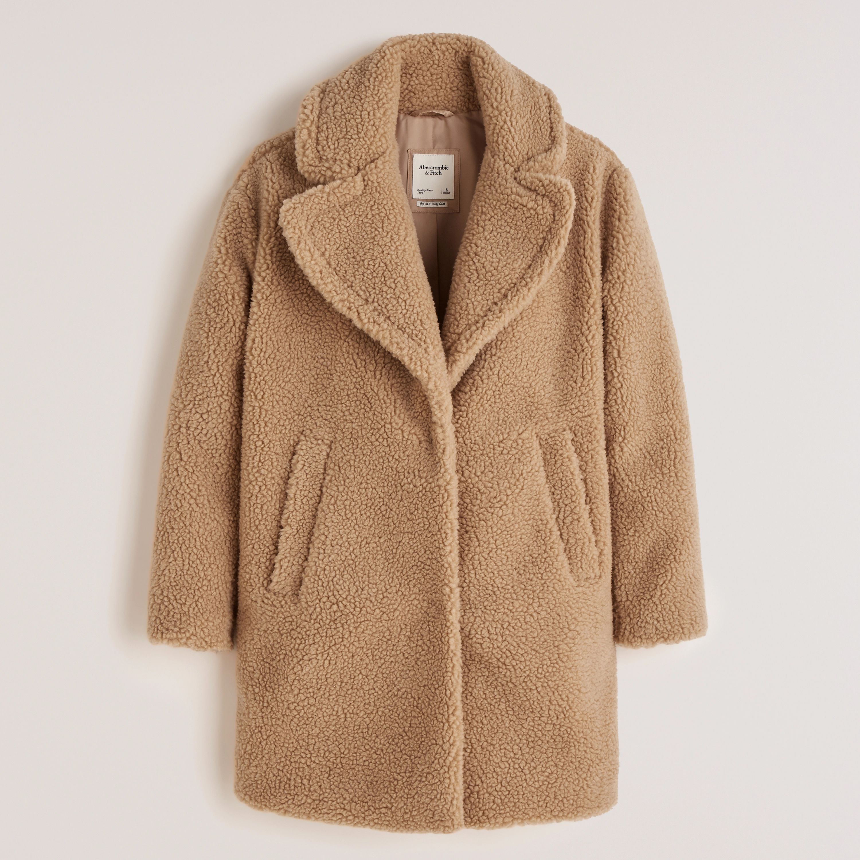 Mid-Length Sherpa Coat | Abercrombie & Fitch (US)