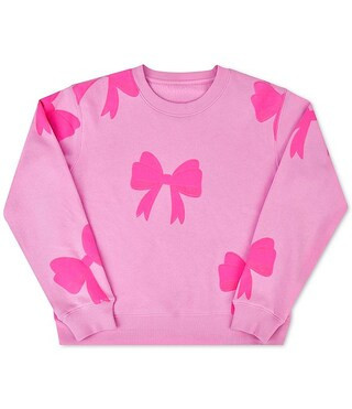 Iscream Little/Big Girls Ribbon Bows Sleeve Embroidered Detail Sweatshirt | Dillard's | Dillard's