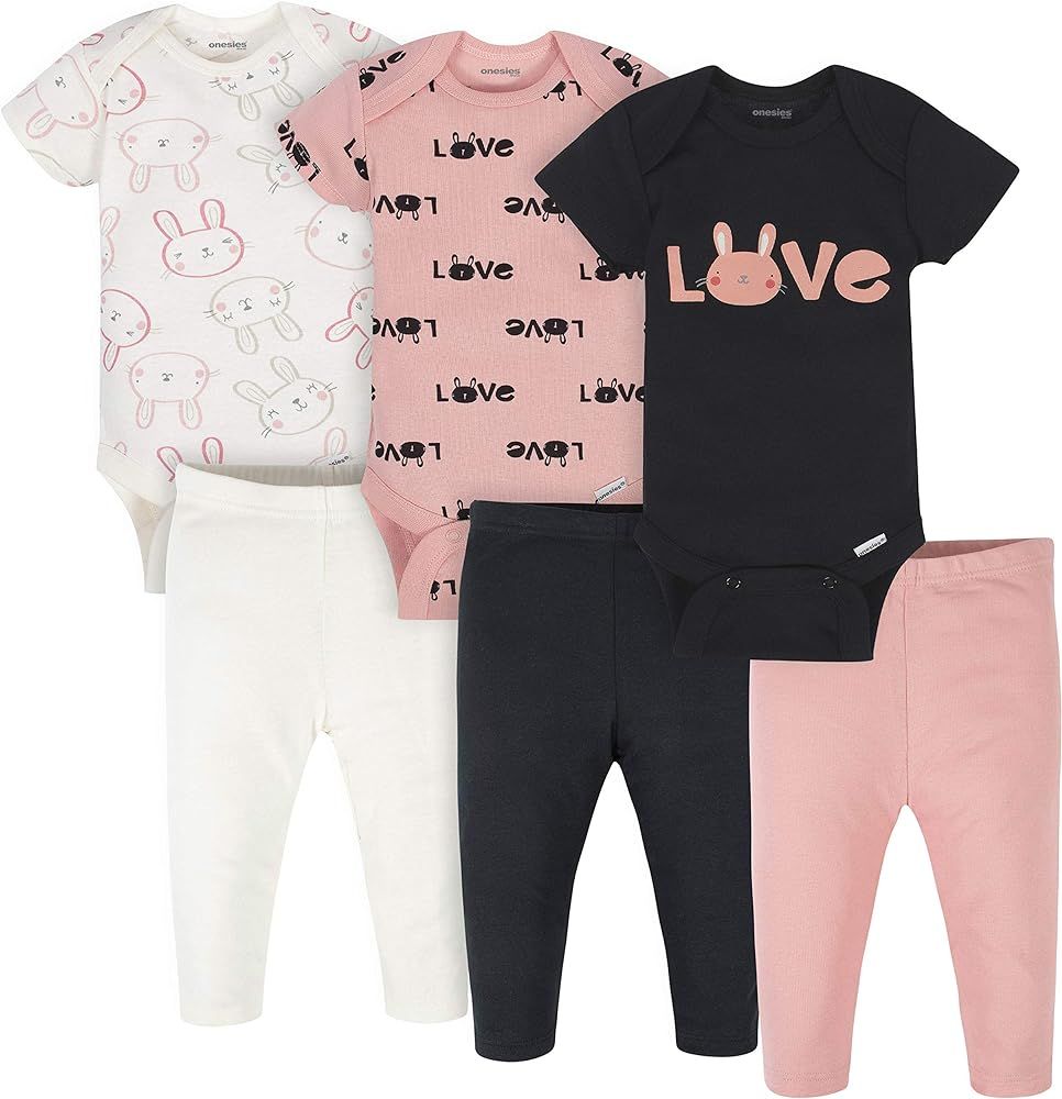 Onesies Brand Unisex Baby 3 Outfit Bundle Mix Match Newborn to 12m Pants Set | Amazon (US)