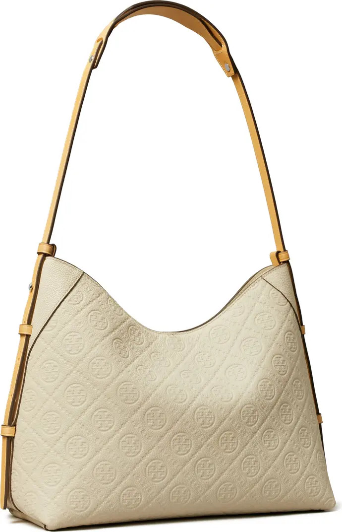 T Monogram Pebble Leather Messenger Bag | Nordstrom