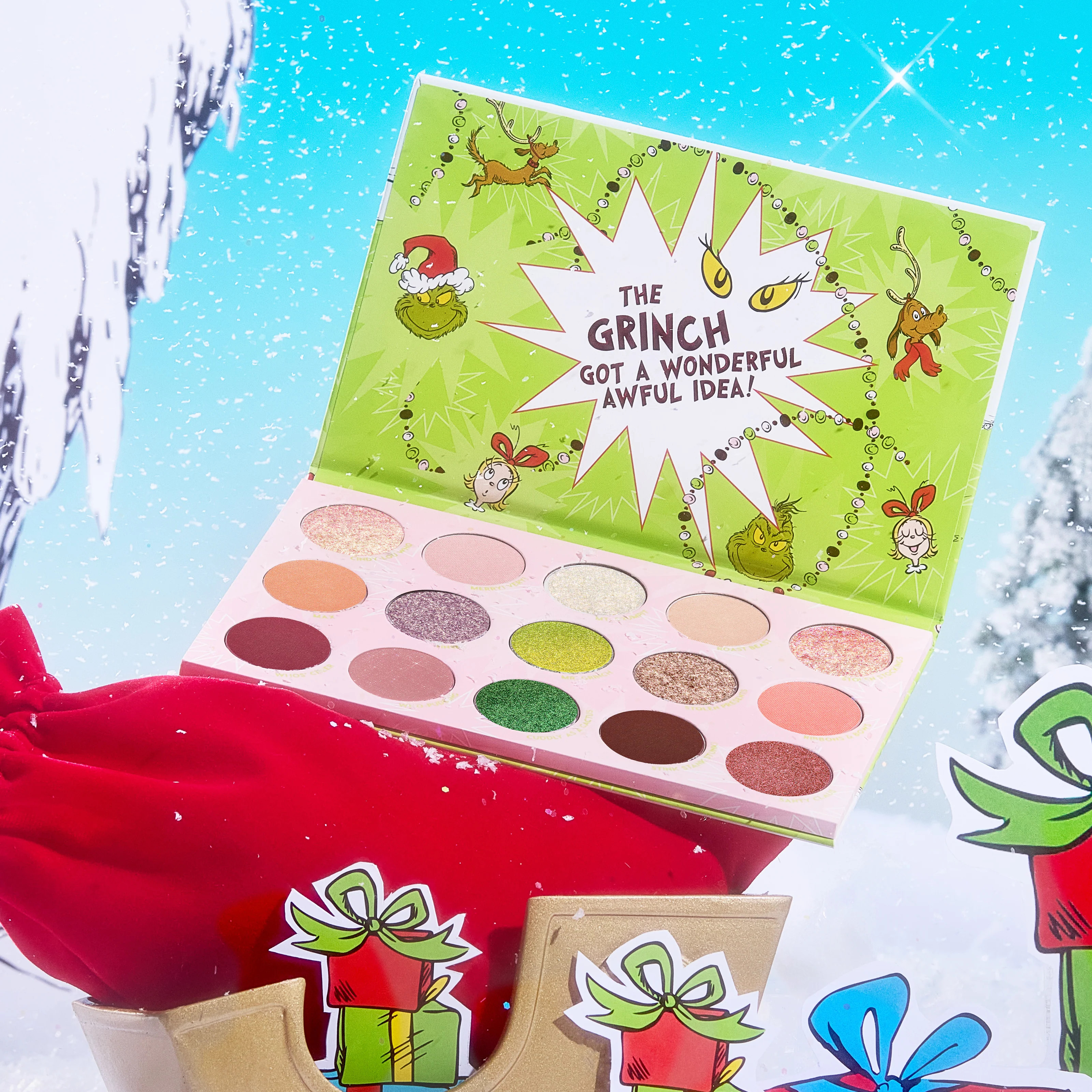 How the Grinch Stole Christmas Shadow Palette | ColourPop® x The Grinch | Colourpop