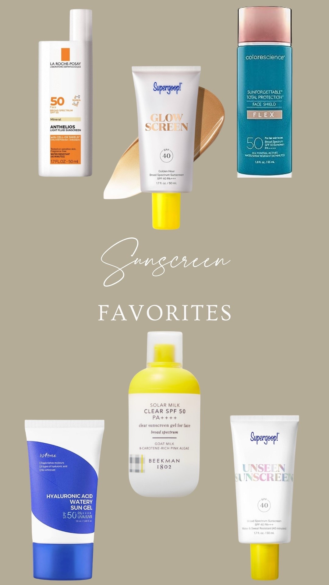 The best sunscreen options for this summer!☀️

#LTKSeasonal #LTKBeauty #LTKselfcare