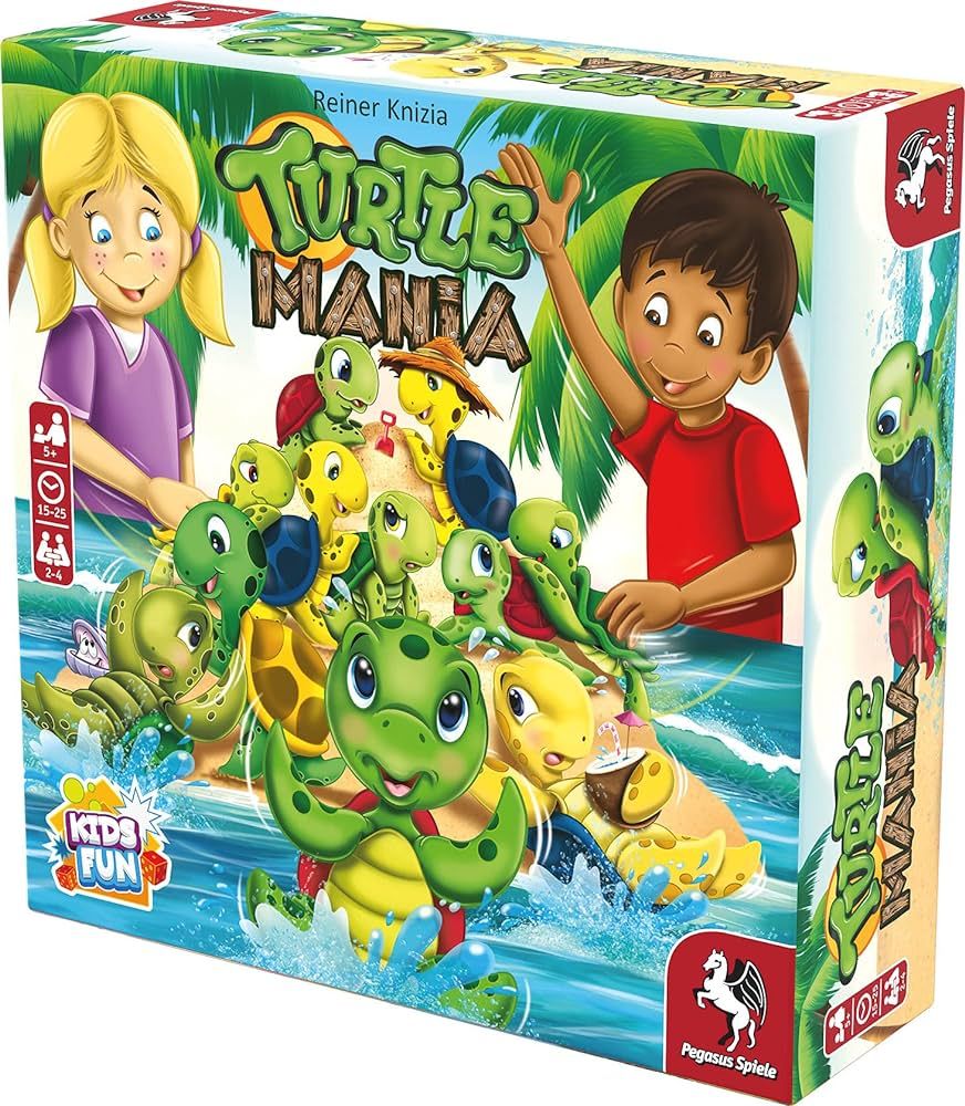 Turtle Mania - Board Game by Pegasus Spiele 2-4 Players – Board Games for Family – 15-25 Minu... | Amazon (US)