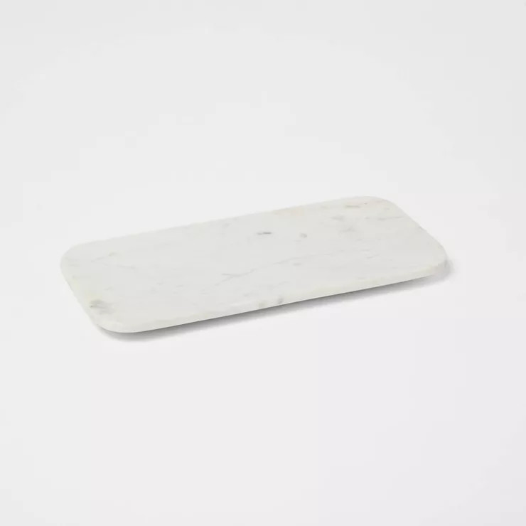 14" x 7" Marble Serving Platter White - Threshold™ | Target