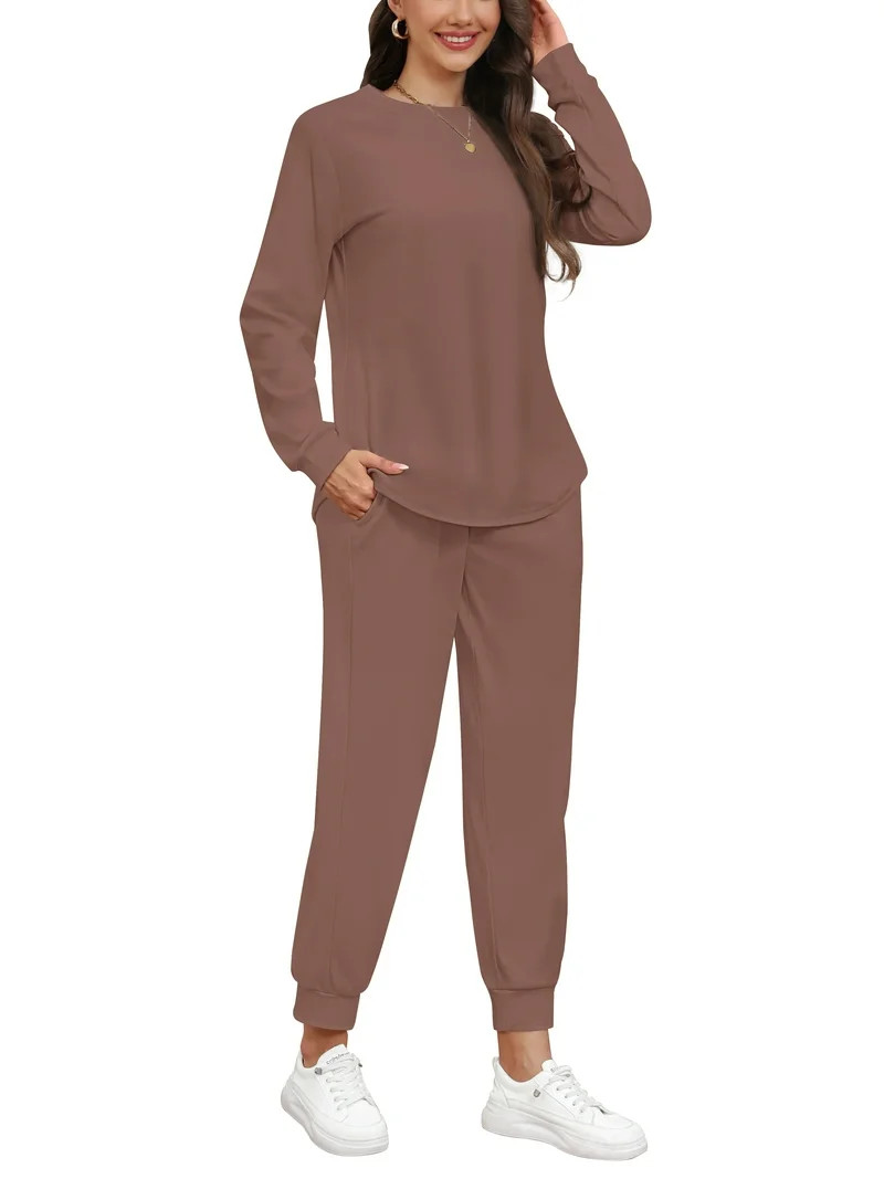 Fantaslook Pajamas Sets for Women Two Piece Sweatshirts Lounge Sets Long Sleeve Tops and Pants wi... | Walmart (US)