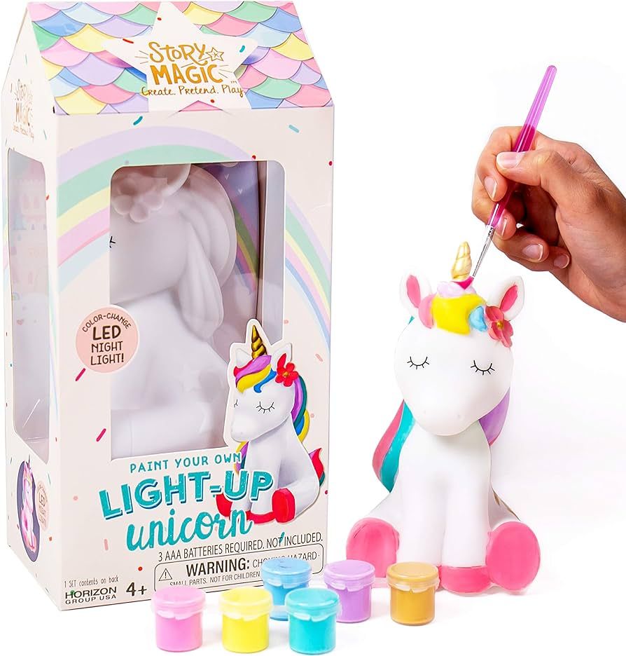 Story Magic Paint Your Own Light-Up Unicorn by Horizon Group USA, Paintable, Batteries Required, ... | Amazon (US)