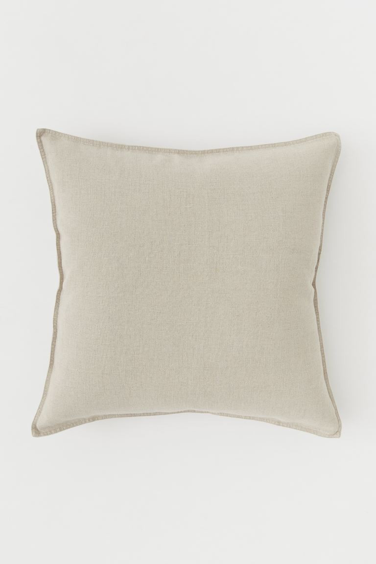 Washed Linen Cushion Cover | H&M (US + CA)