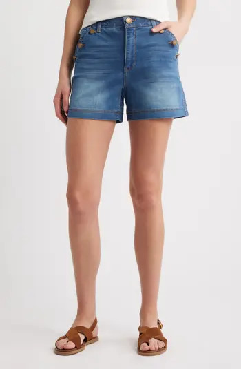 Wit & Wisdom Skyrise Denim Sailor Shorts | Nordstrom | Nordstrom